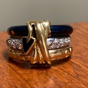 La Nouvelle Bague Stacked Ring 18kt 6.75-7.0